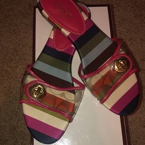 Coach Pink Regatta Sandals